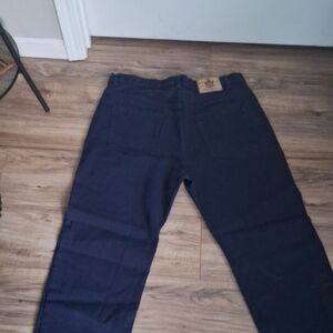 Beyond The Limit Men's Deep Blue Straight Jeans